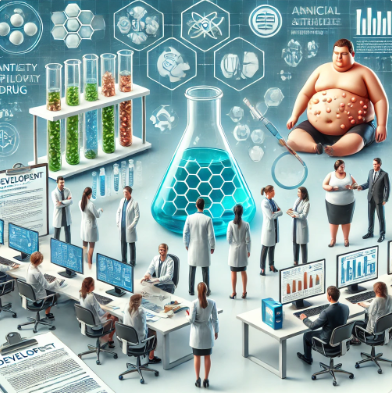 비만치료제 개발 과정에 대한 사진