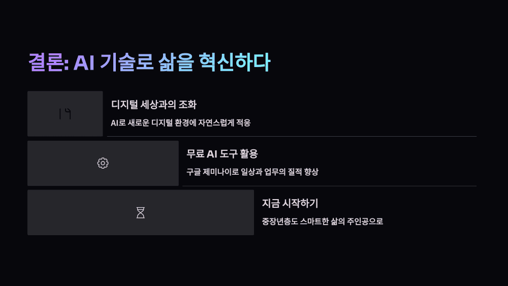 결론: AI 기술로 삶을 혁신하다