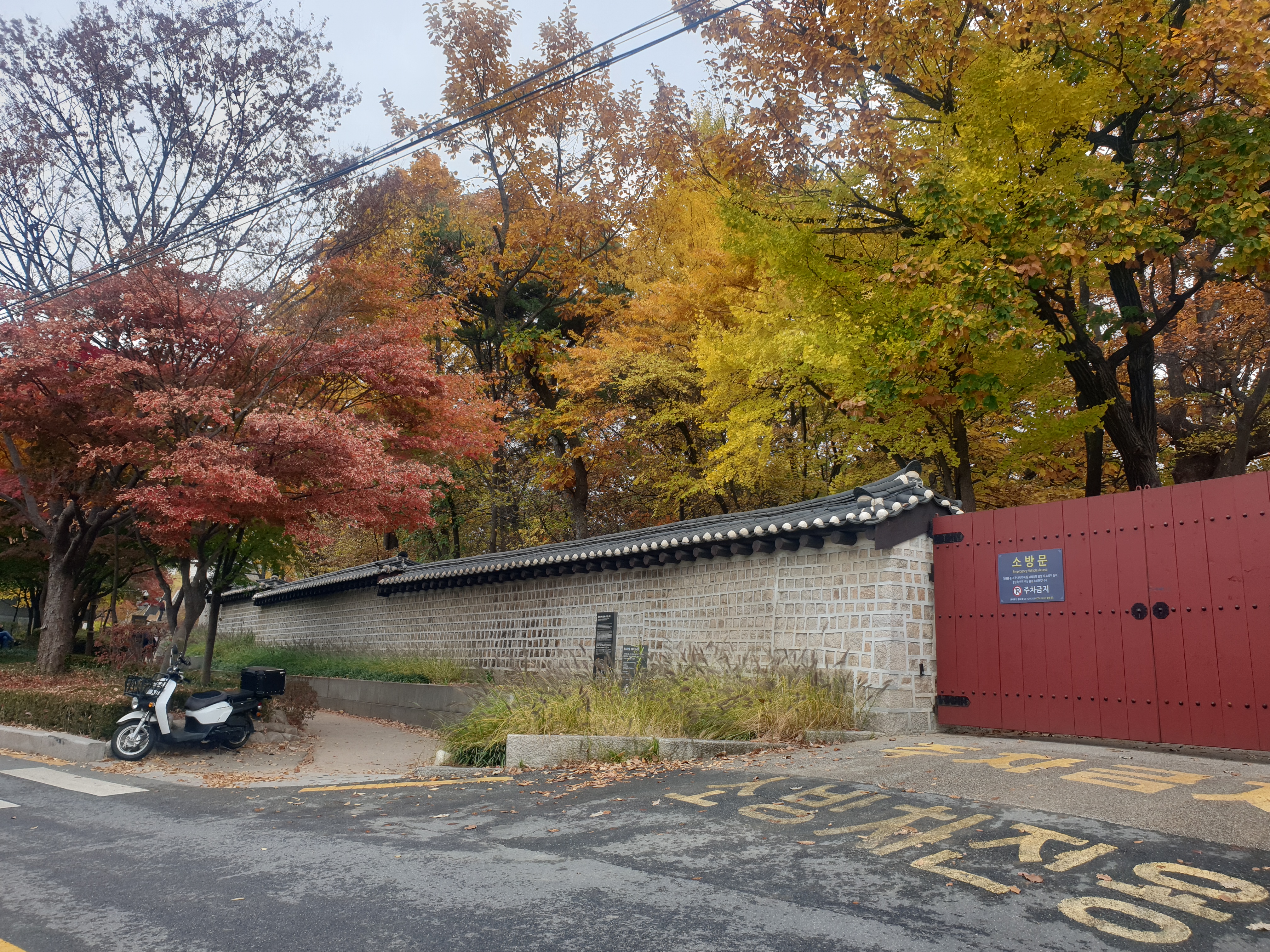 종묘 늦가을 풍경