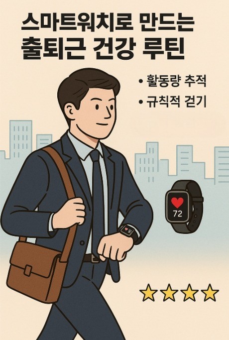 스마트워치로 만드는 출퇴근 건강루틴 관련 이미지