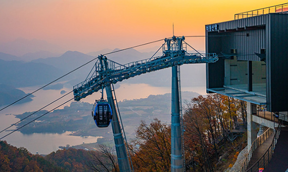 청풍호반 케이블카