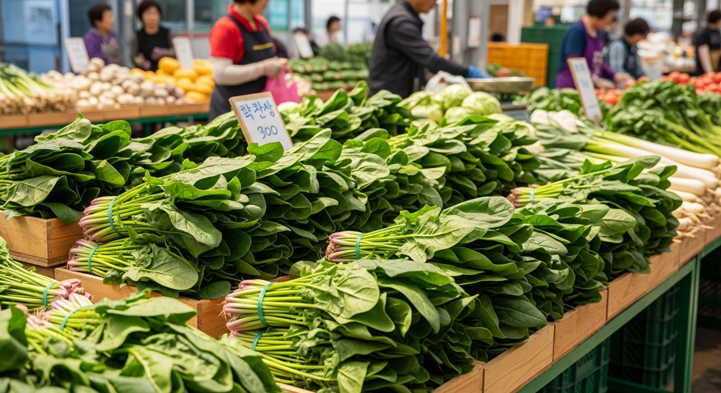 10월 제철음식 시금치