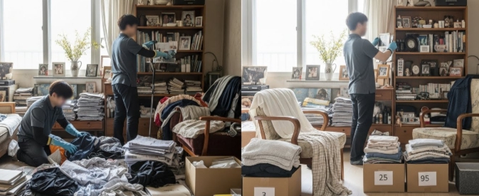 정선 고독사청소 및 정리중