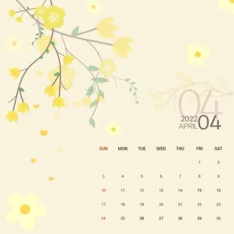 2025년 4월 달력 배경화면 일러스트 이미지 모음_5