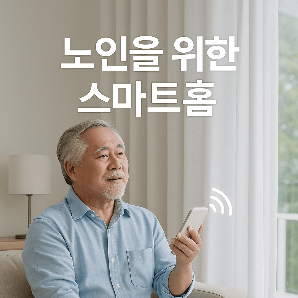 노인을 위한 스마트 커튼