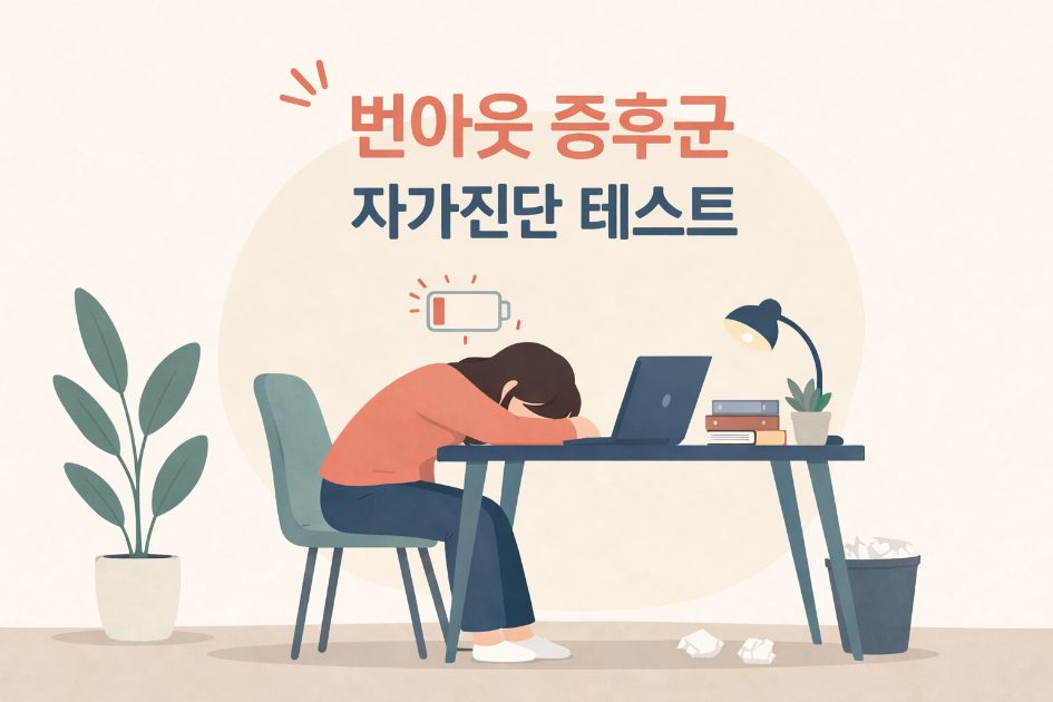 번아웃으로 지친 직장인의 모습