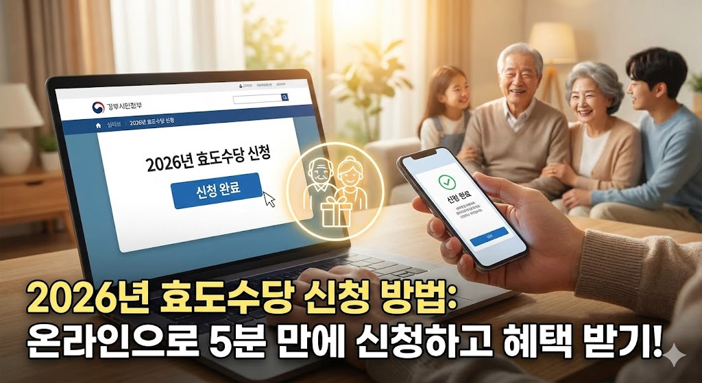 2026년 효도수당 신청 방법: