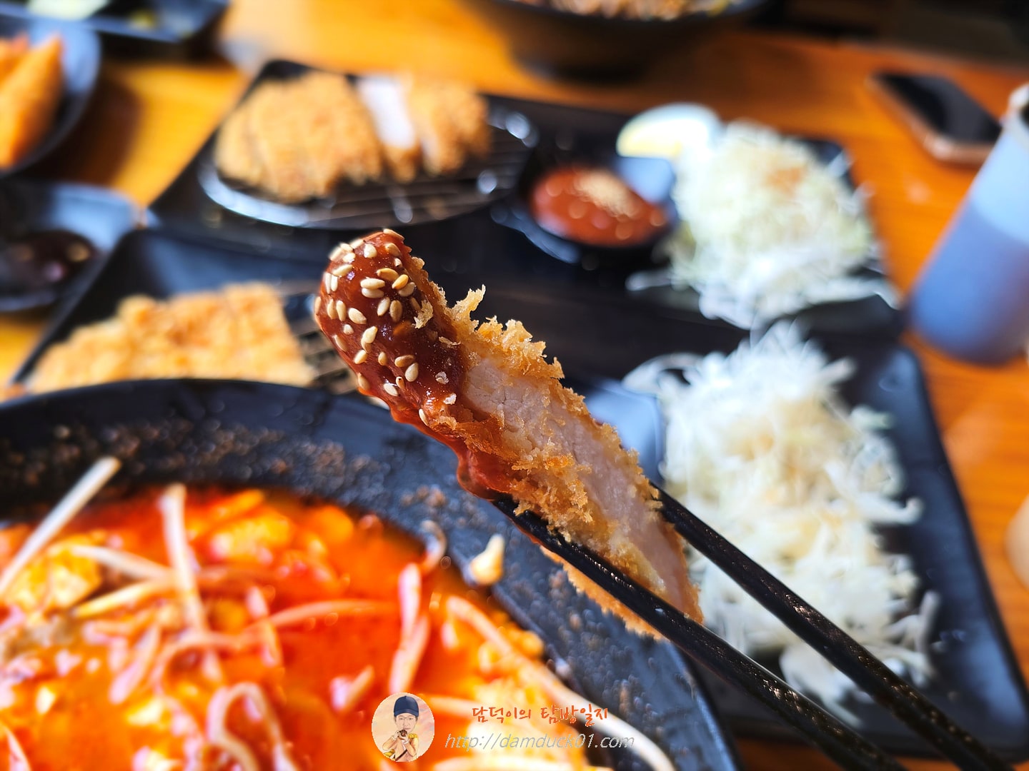 짬뽕순두부소바정식(짬뽕순두부소바+돈가스single)