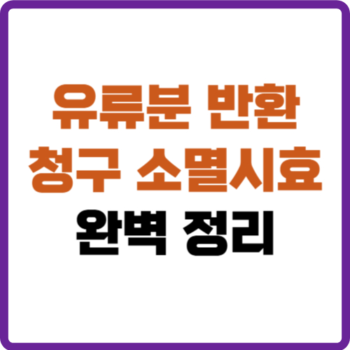 유류분 반환 청구 소멸시효