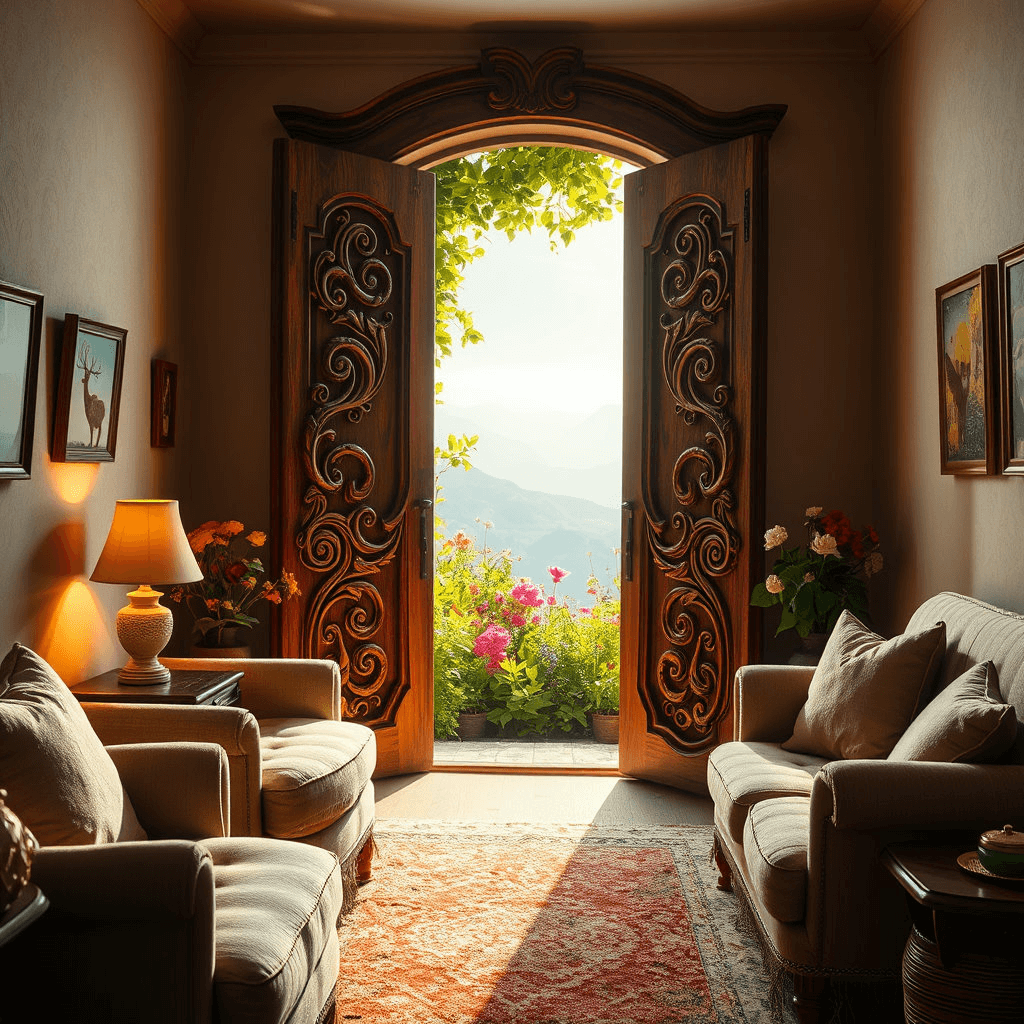 문이 열리면 다른 세계로 연결되는 꿈해몽