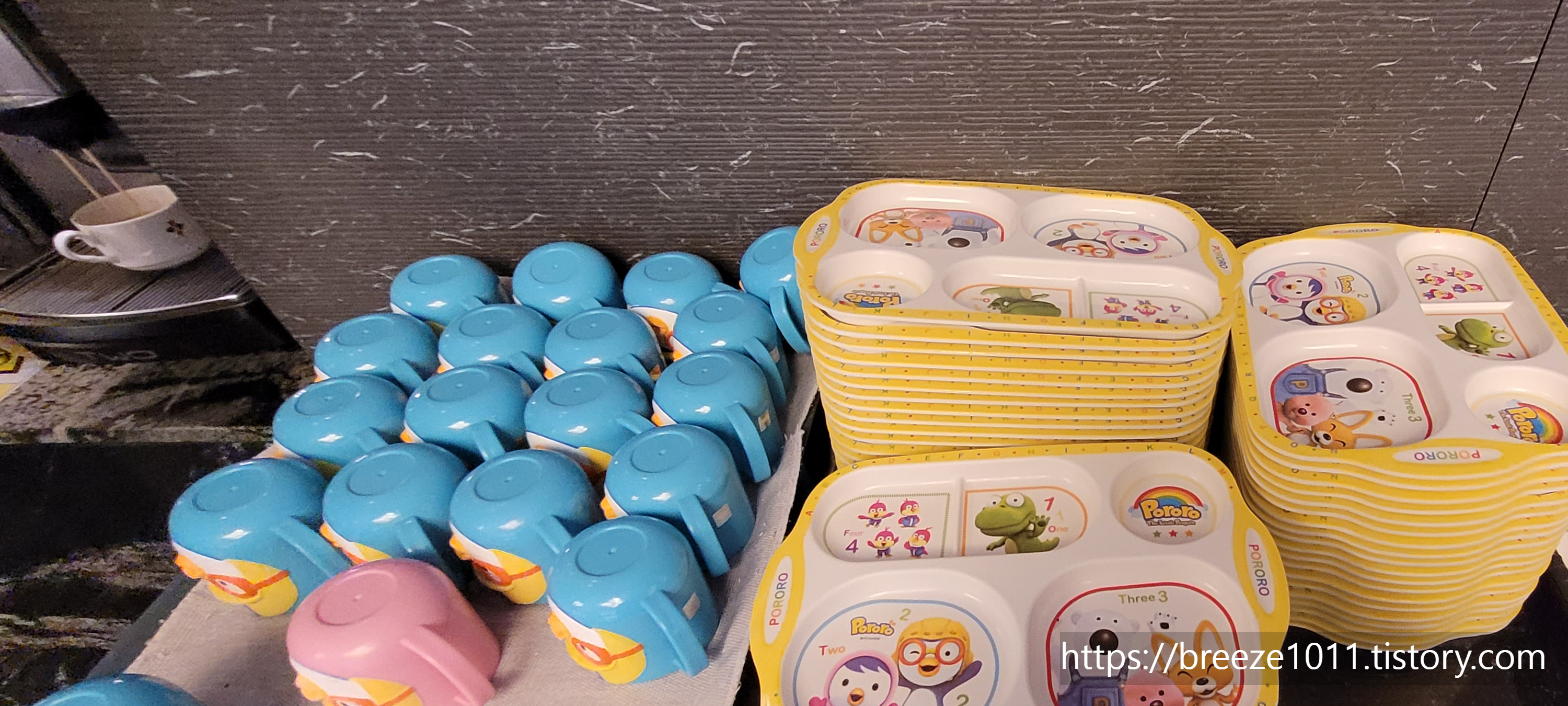 아기 식기, 뽀로로식기, 뽀로로식판