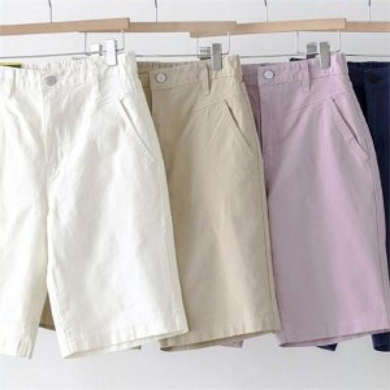 밴딩 스판 5부 반바지 여성