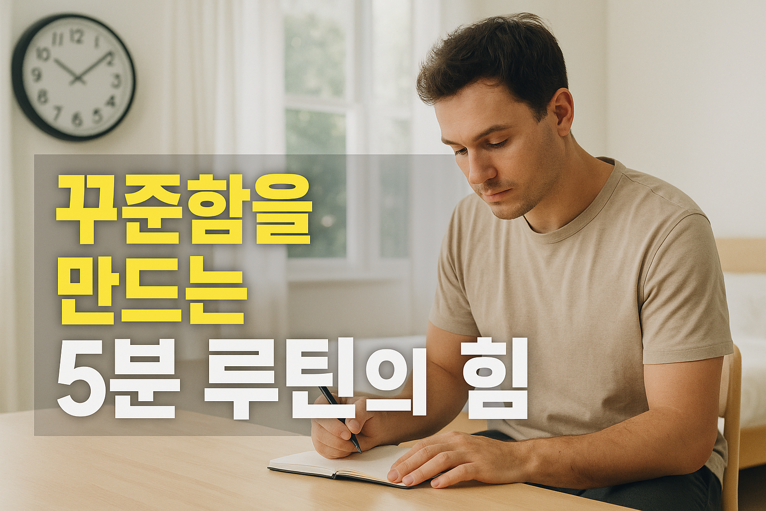 꾸준함을 만드는 5분 루틴의 힘