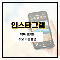 틱톡과 인스타그램의 주요 기능&#44; 각각의 장&단점