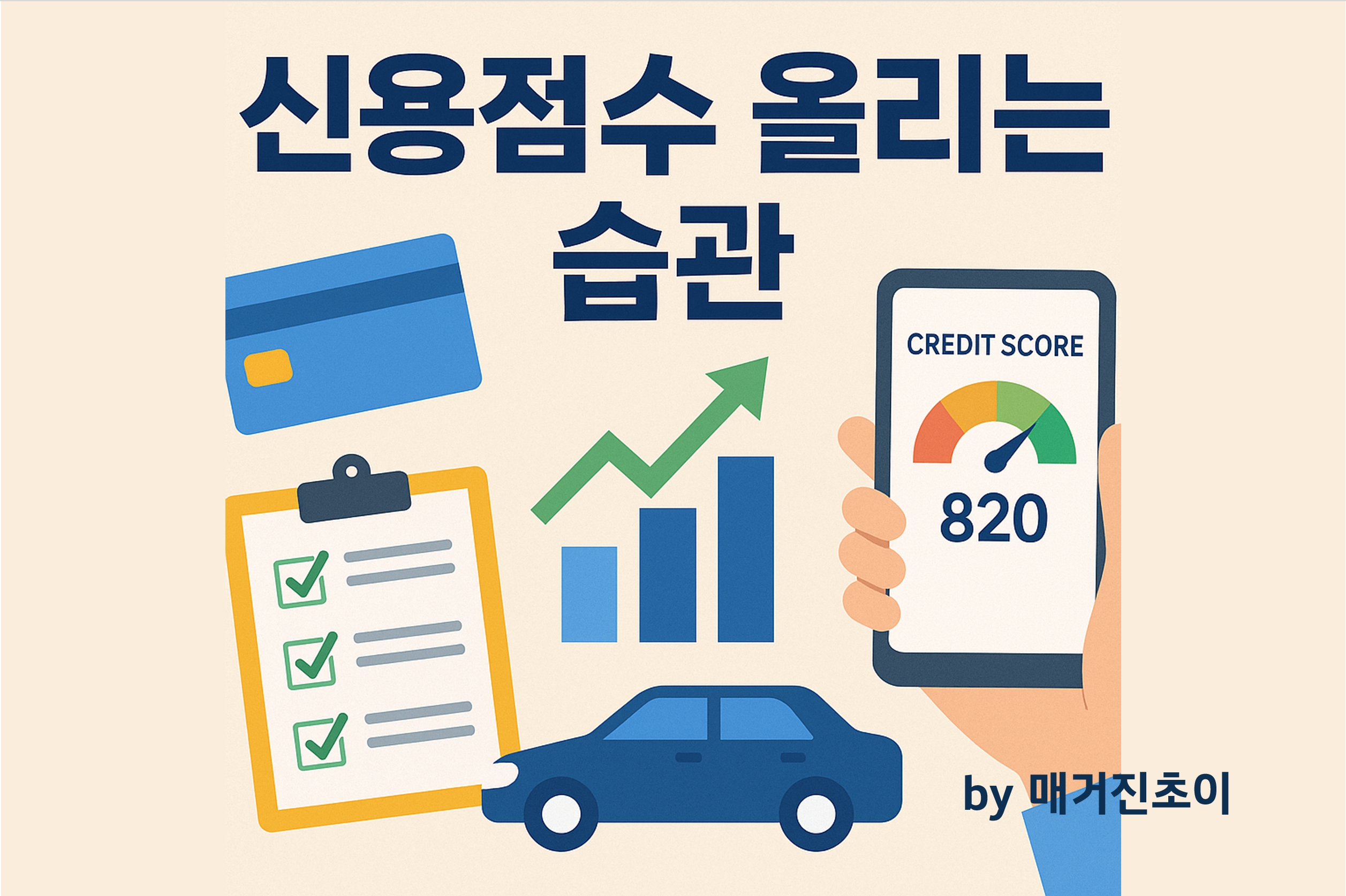 신용점수 올리는 습관 5가지_매거진초이