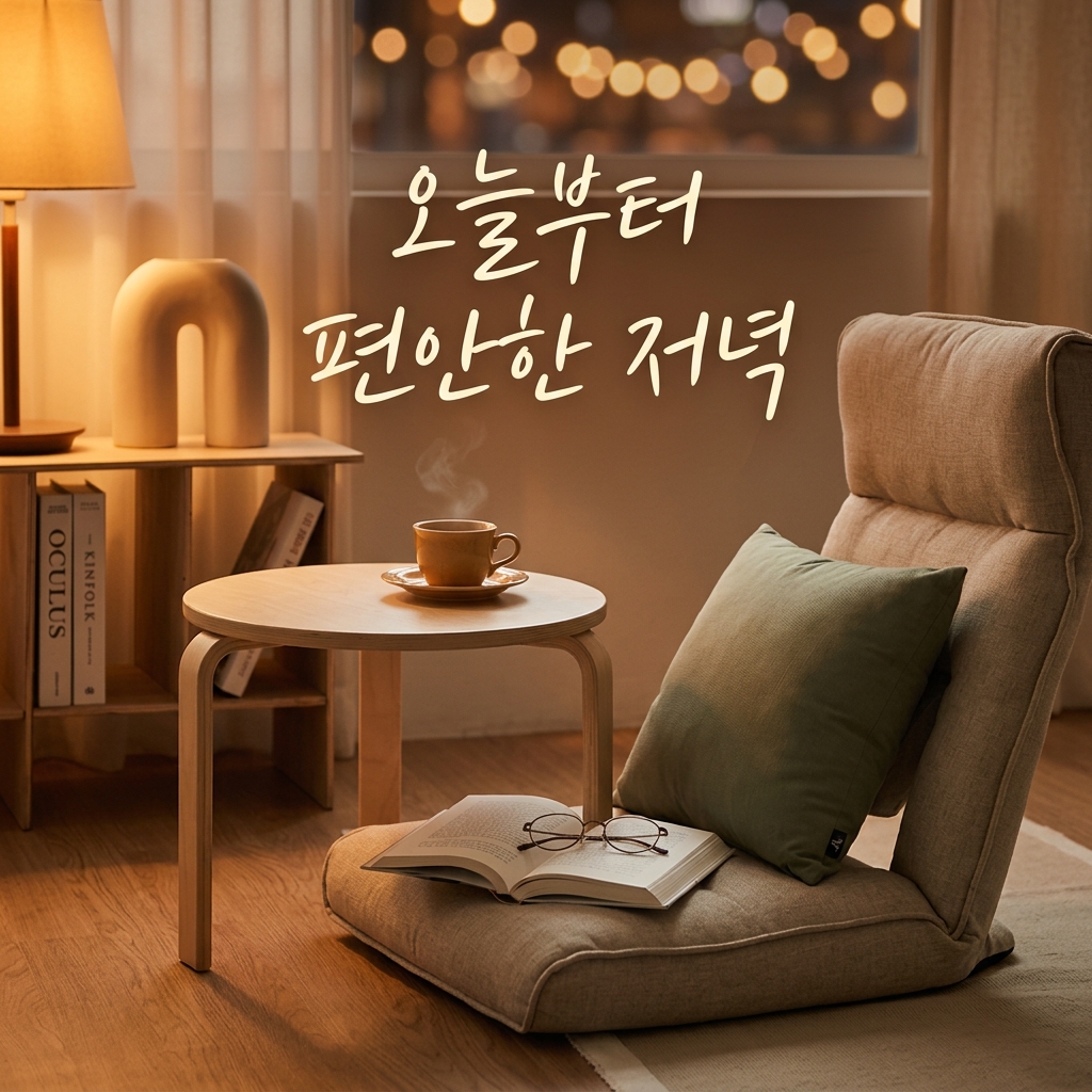 좌식의자 고르는법 편안한 저녁 생활