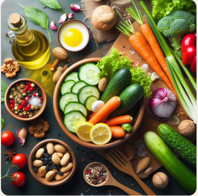 신선한 제철 채소로 만든 건강한 한 끼 아이디어