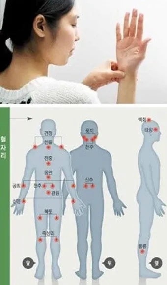 회사에서 졸릴때 잠깨는 혈자리 지압법 효과적 방법_22