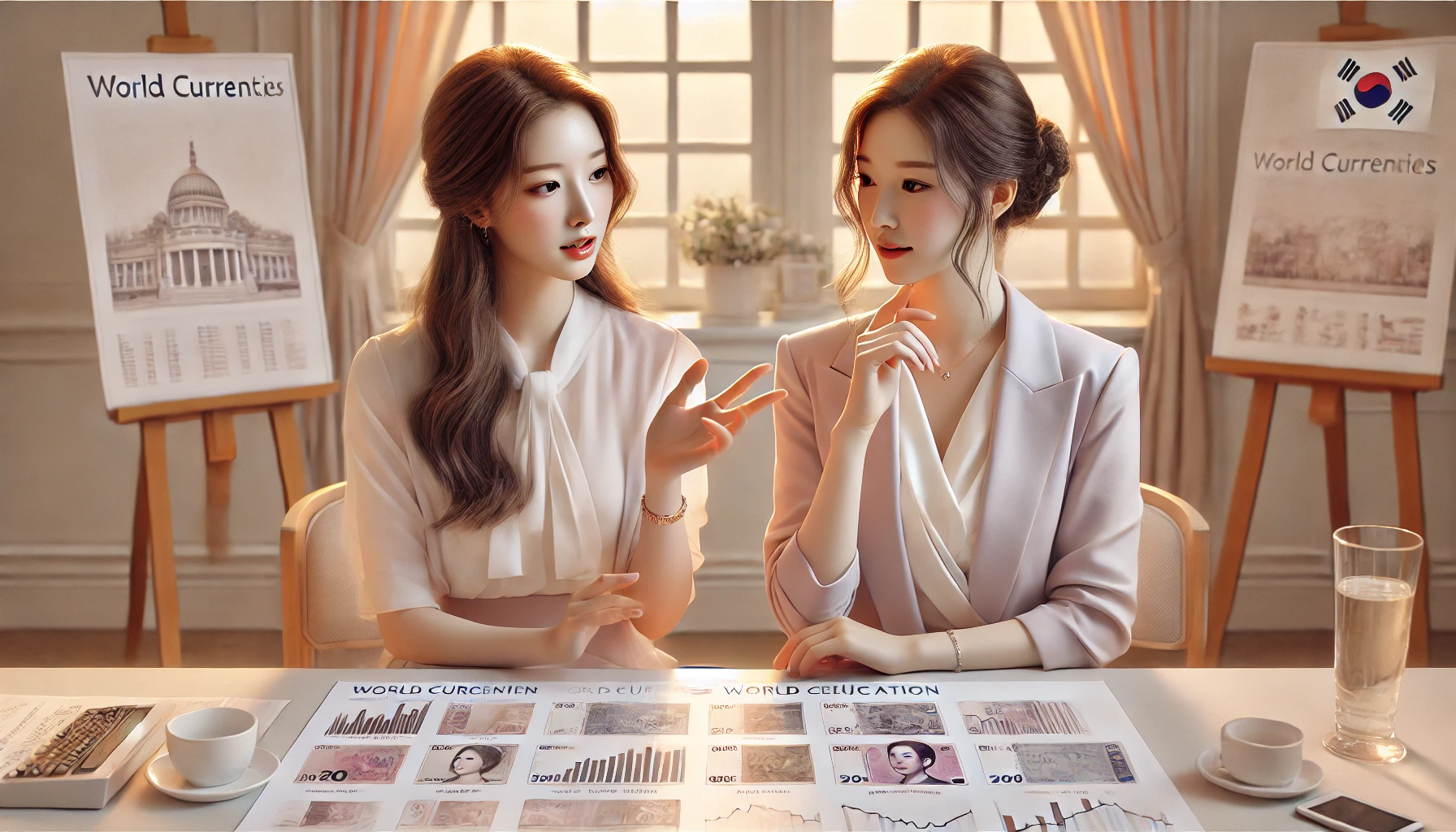 화폐의 개념과 주요국 화폐 정보 확인하는 이미지