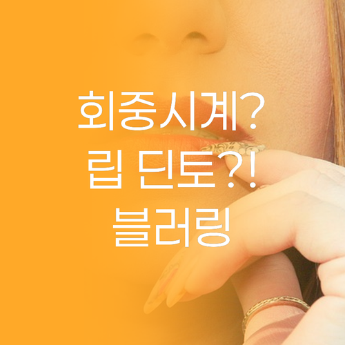 회중시계에서 꺼낸 그라데이션 립 딘토..