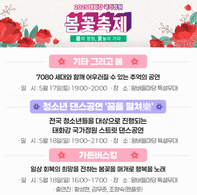 [5월 축제]2025 태화강 국가정원 봄꽃축제❘개요, 일정 및 프로그램 사전 예약 방법