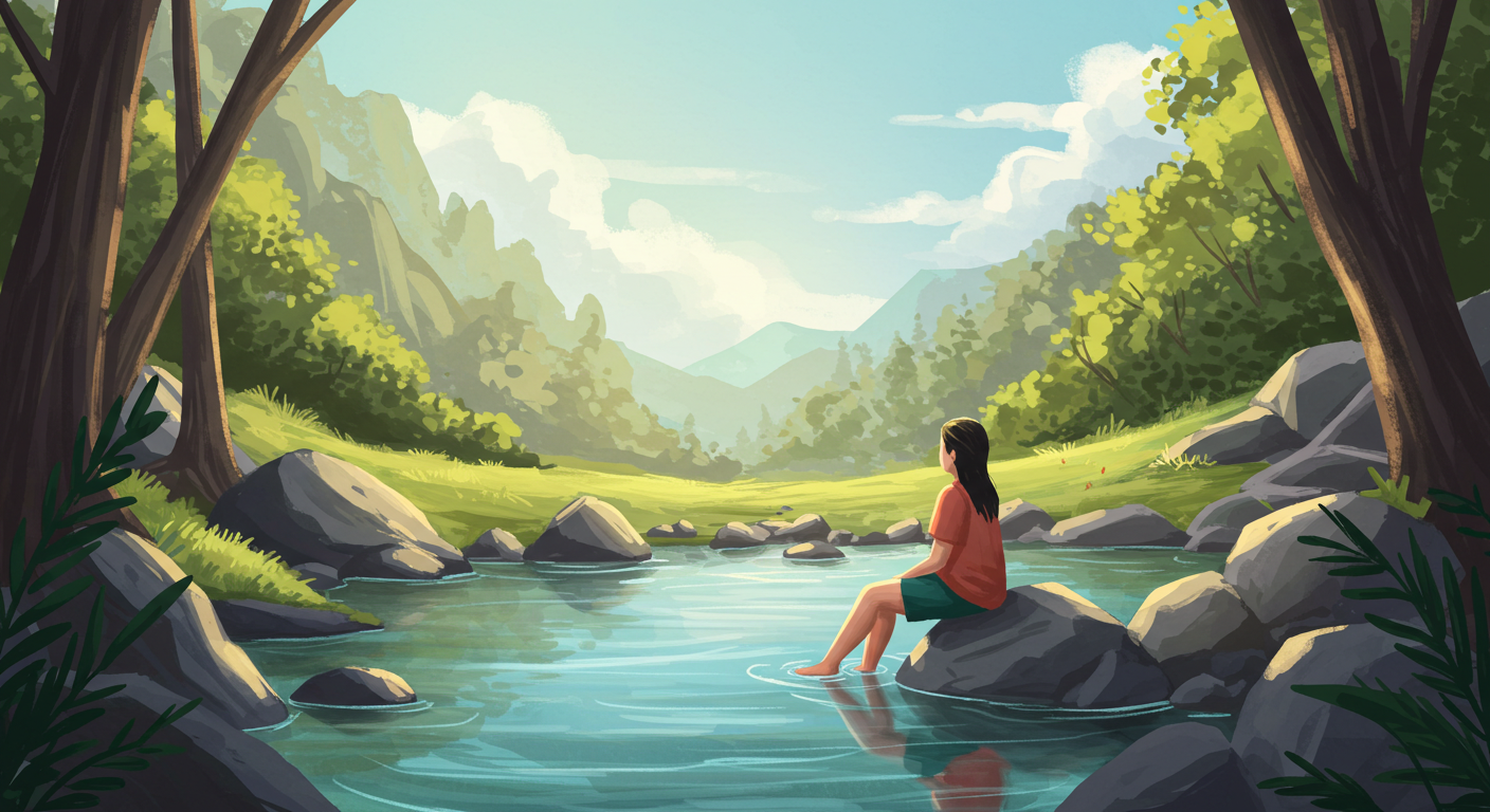 계곡 물소리와 숲 향기 가득한 여름 휴식