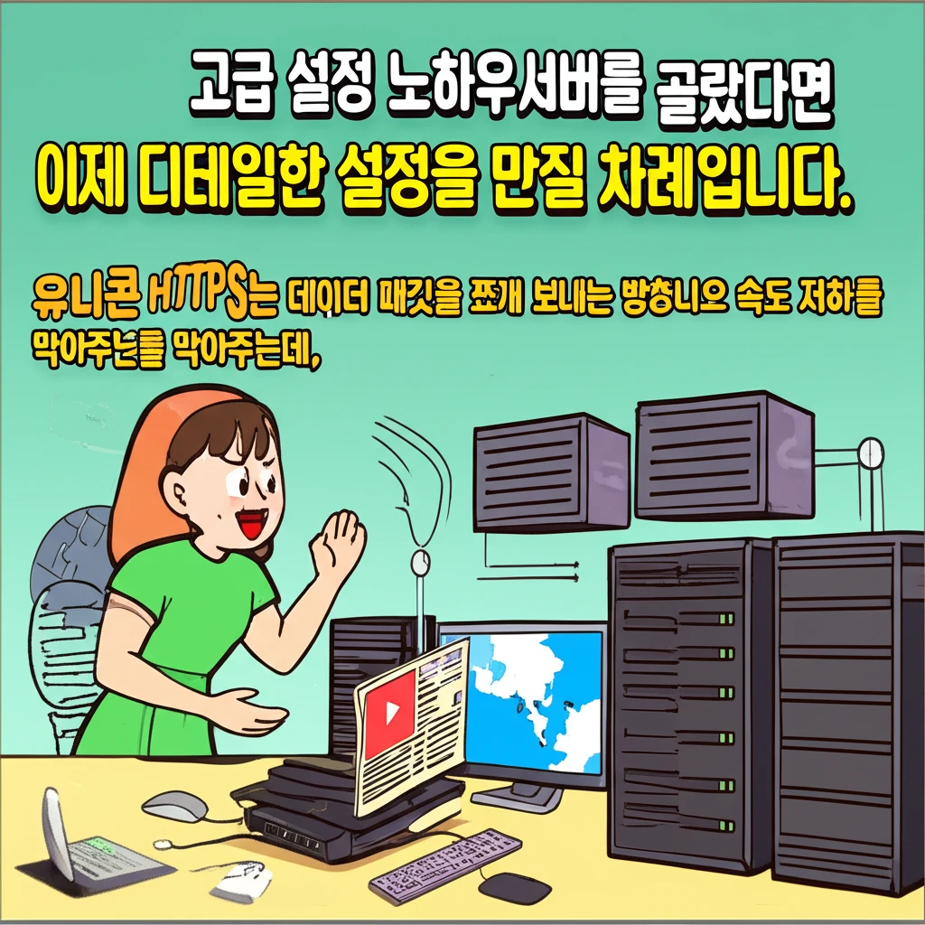 유니콘 HTTPS VPN 속도 올리는..