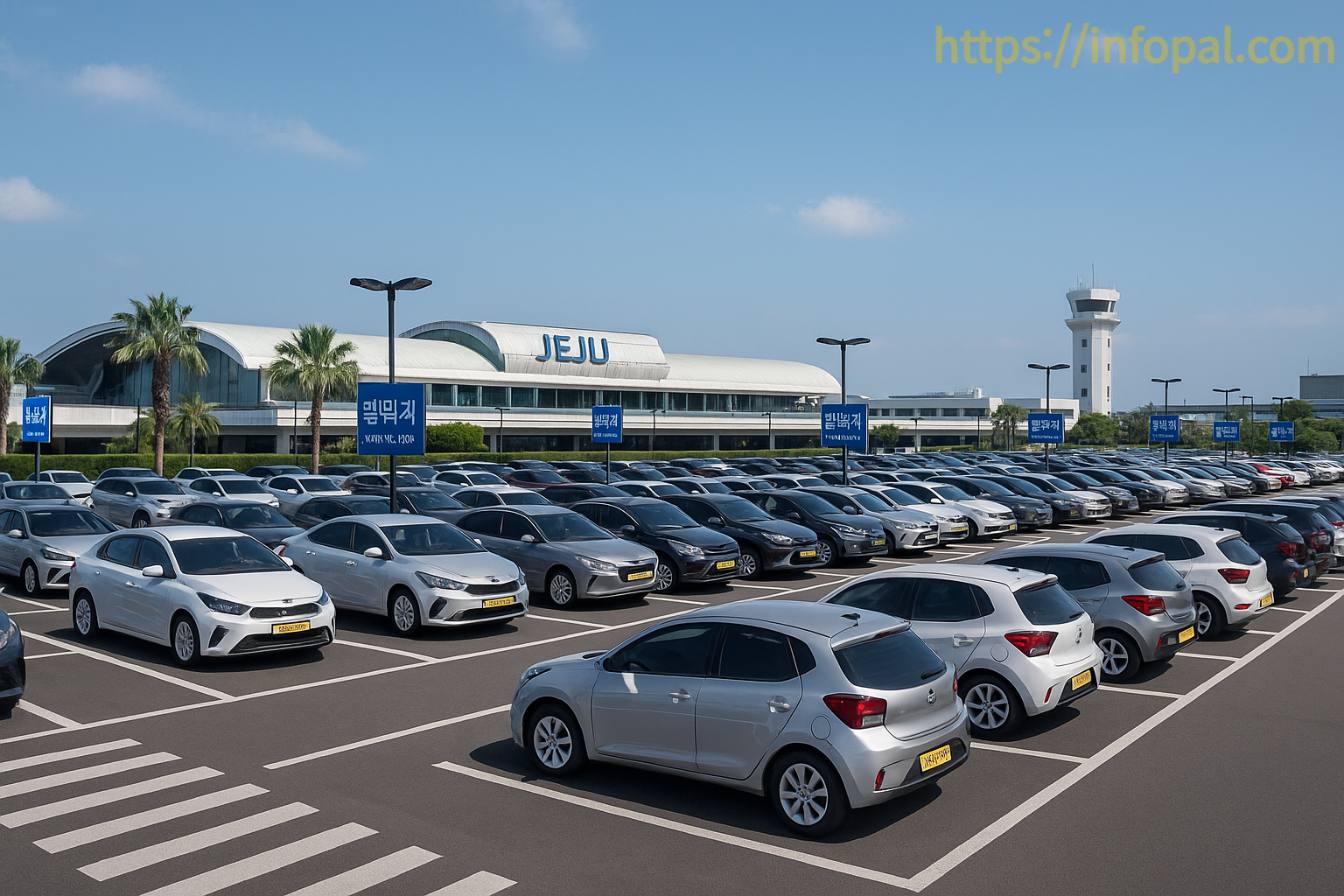 제주공항 렌터가 주차장 이미지