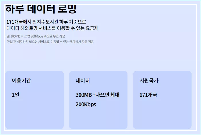LG유플러스 로밍