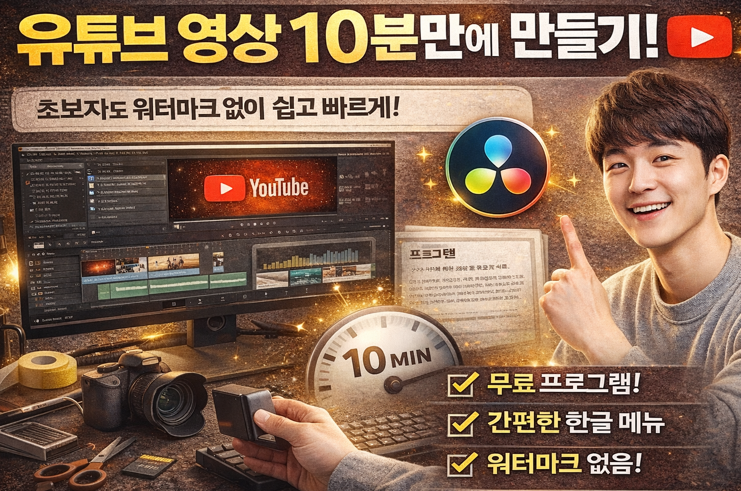 다빈치 리졸브 무료 편집 관련 사진