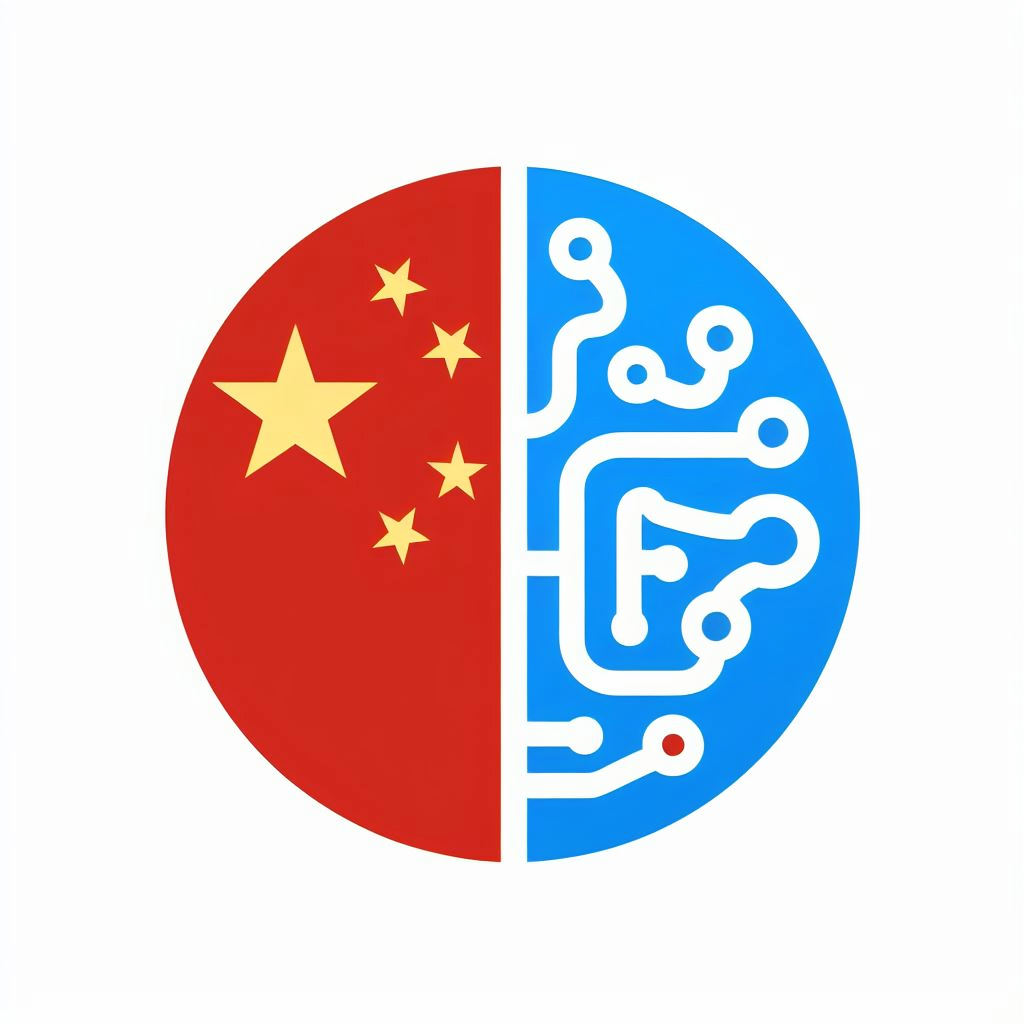 중국과 AI 로고