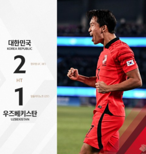 항저우 아시안게임 축구 결승 한일전