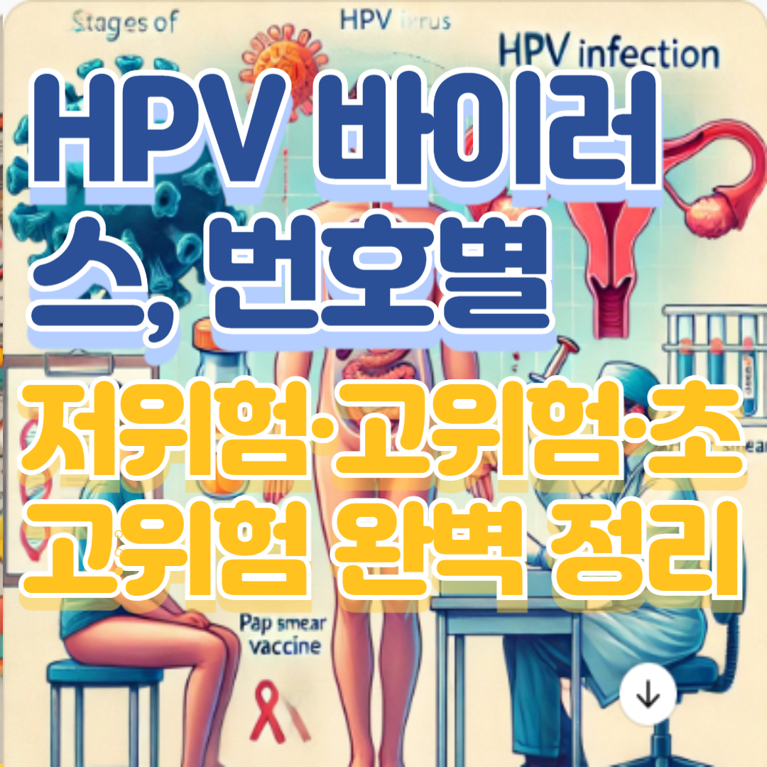HPV 바이러스, 번호별 저위험&middot;고위험&middot;초고위험 완벽 정리