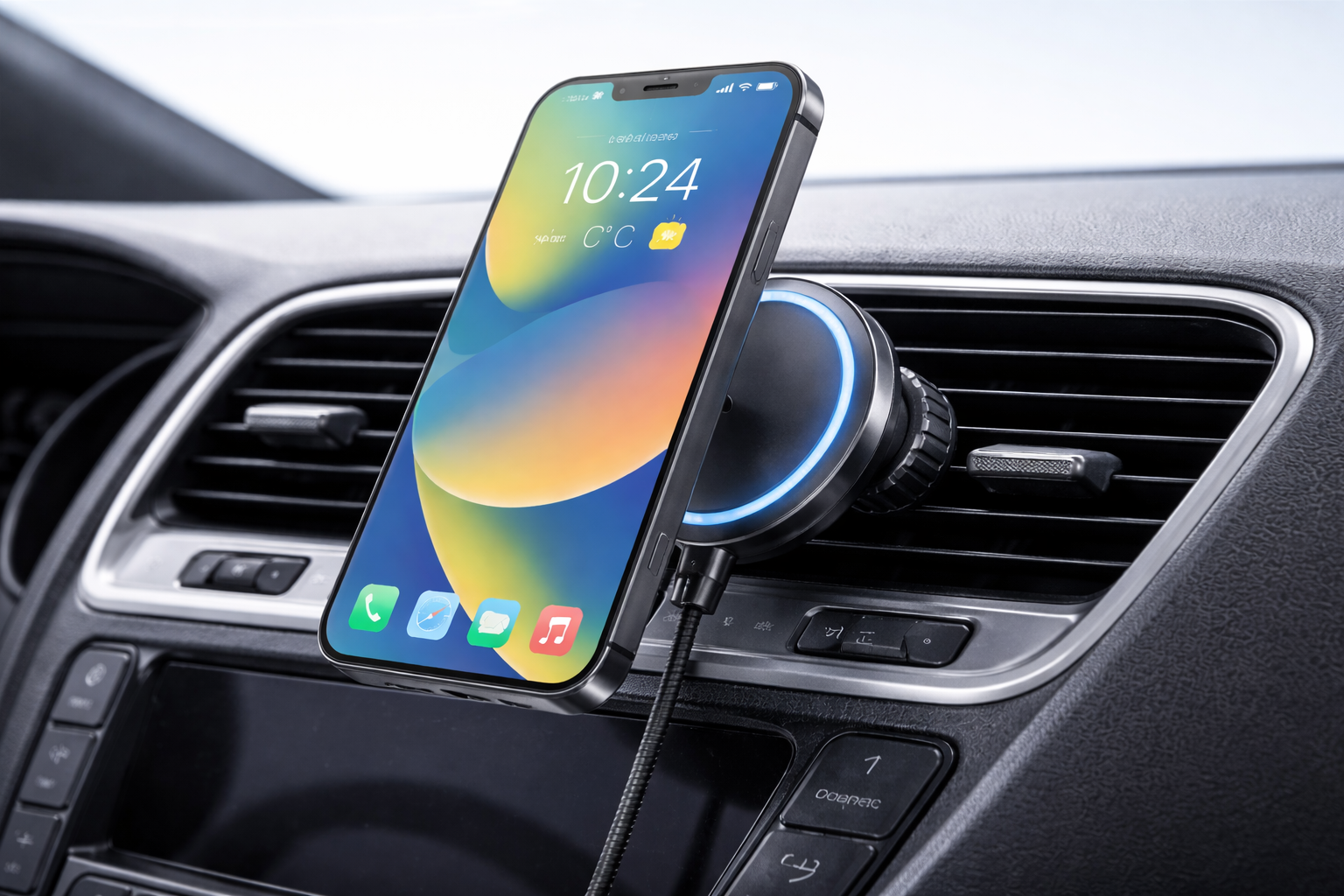 맥세이프형 차량용 핸드폰 거치대(출처 : AI생성자료)