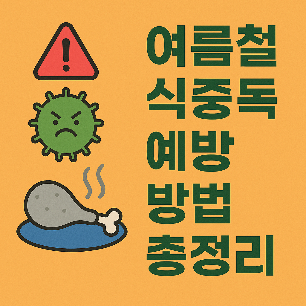 여름철 식중독 예방 방법 총정리! 음식 보관부터 개인 위생까지 꿀팁 모음
