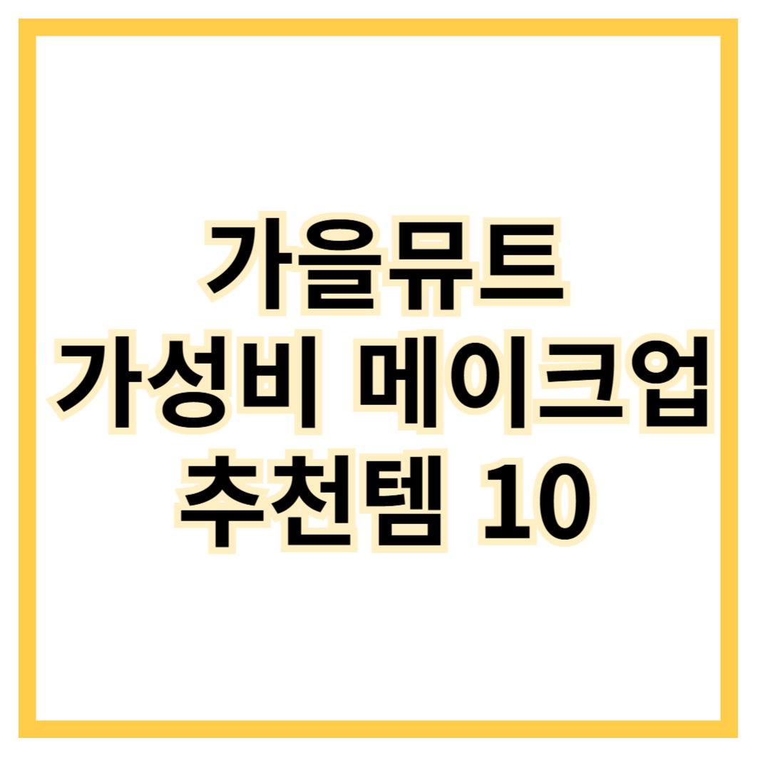 가을뮤트-가성비메이크업-추천템10