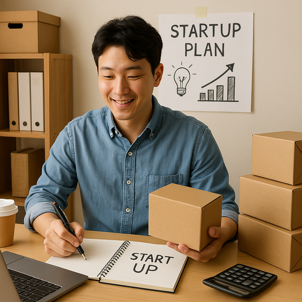 창업을 준비하는 청년의 모습