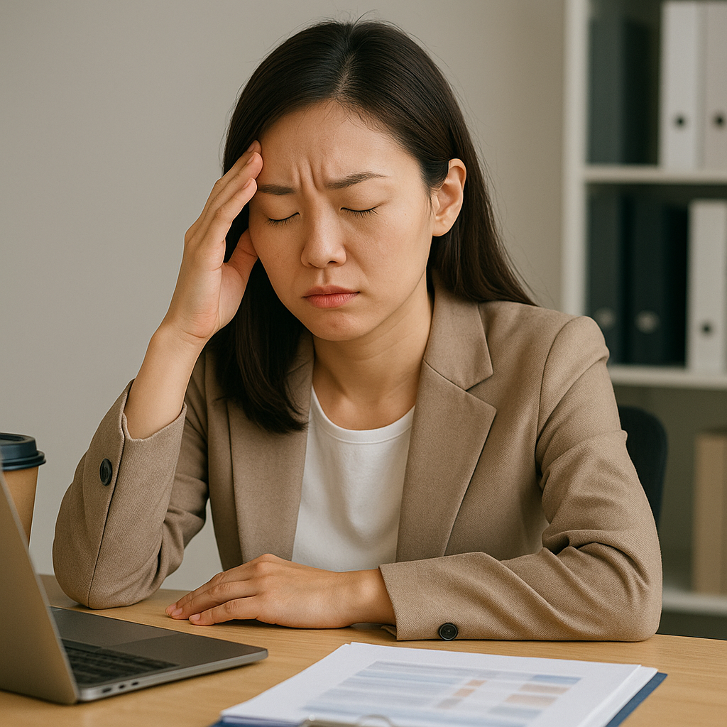 멘붕에 빠진여자