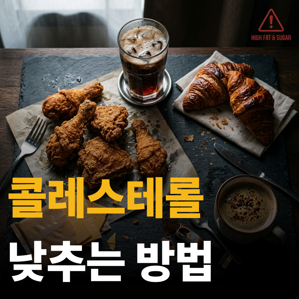 콜레스테롤 낮추는 방법 식단 및 운동 건강 정보