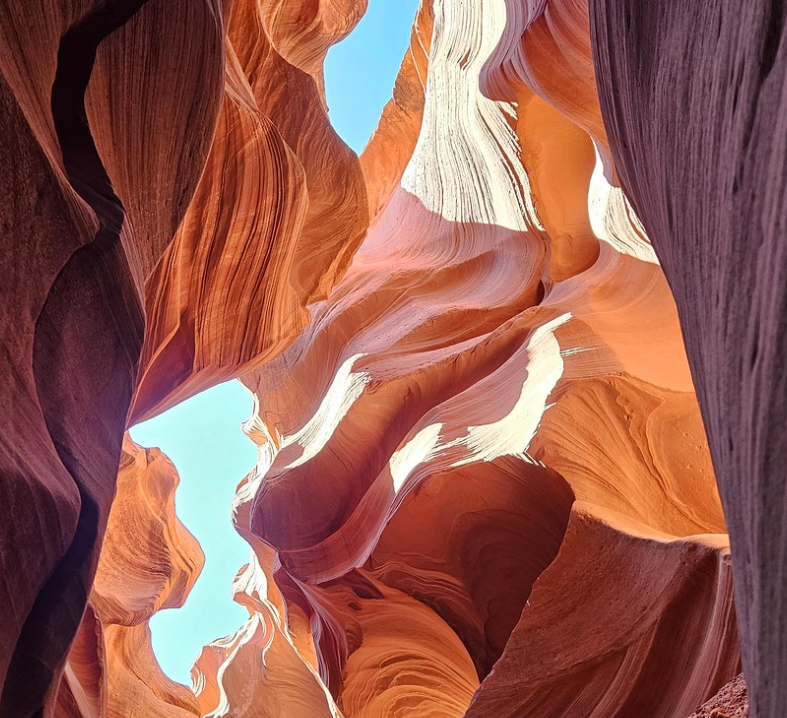 깊은 협곡 붉은 바위 애리조나