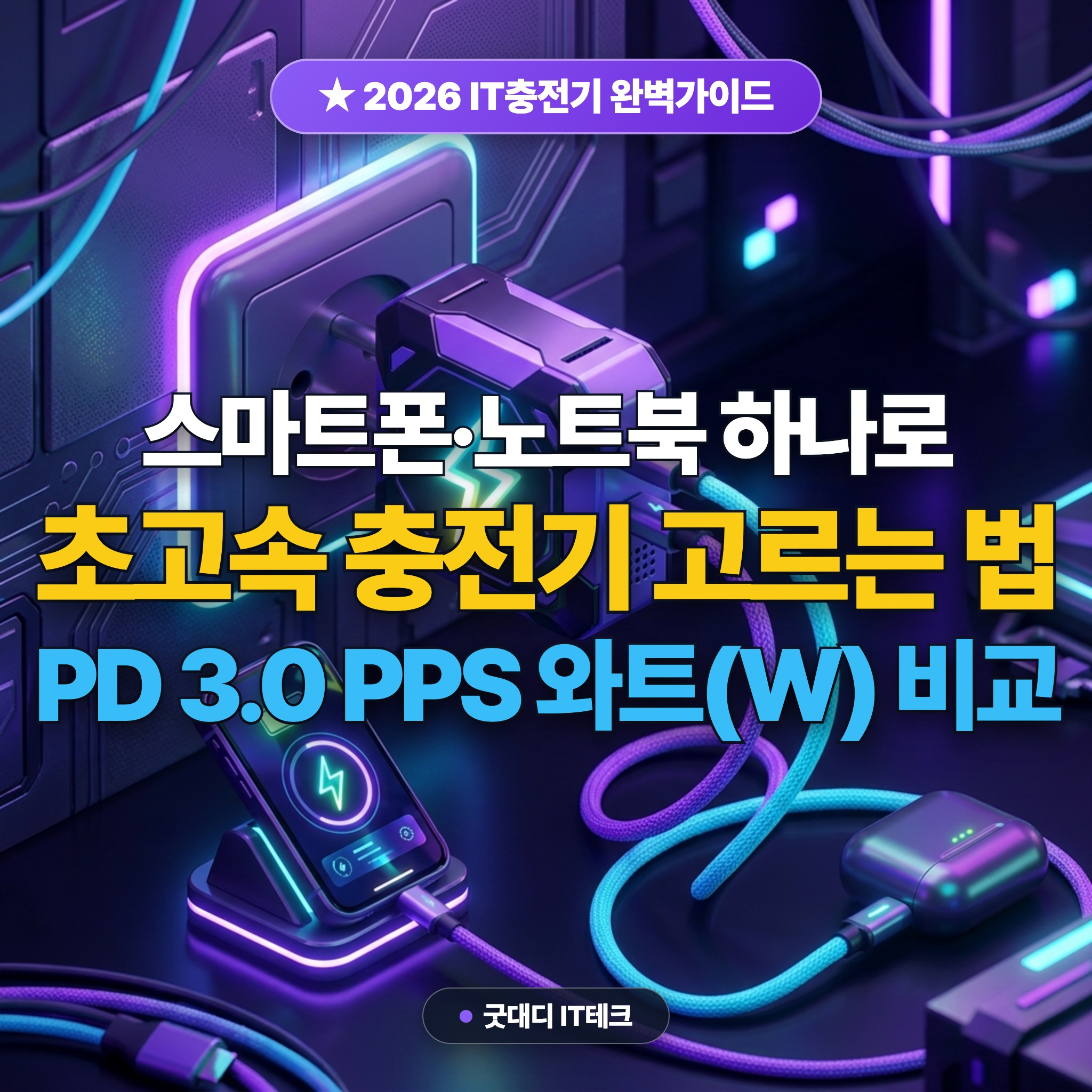 초고속 충전기 고르는 법 PD PPS 규격 및 케이블 비교 대표 썸네일