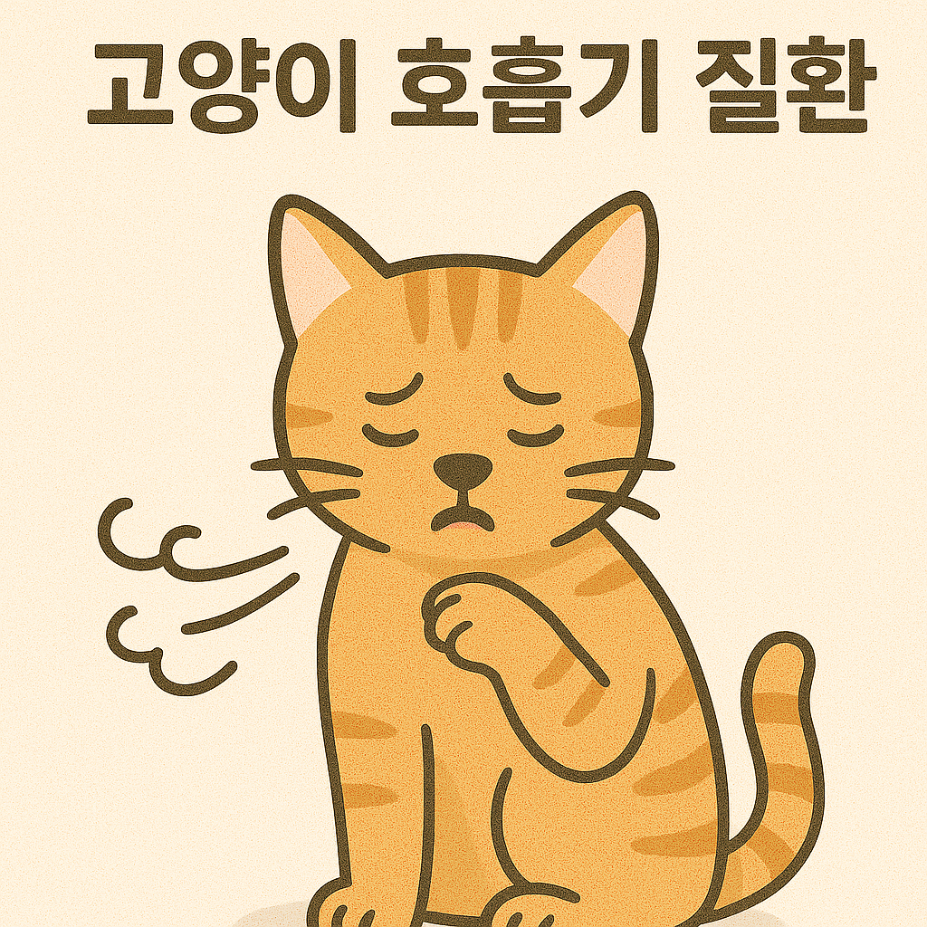 고양이 호흡기 질환 이미지