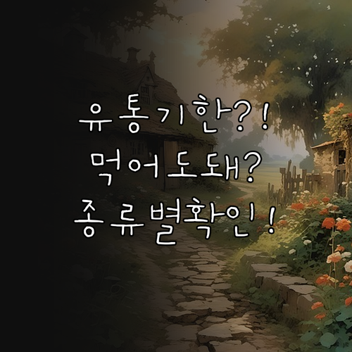 유통기한 지난 치즈 먹어도 될까? 종..
