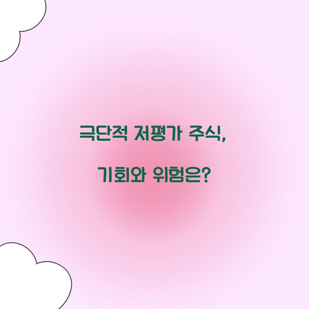 극단적 저평가 주식