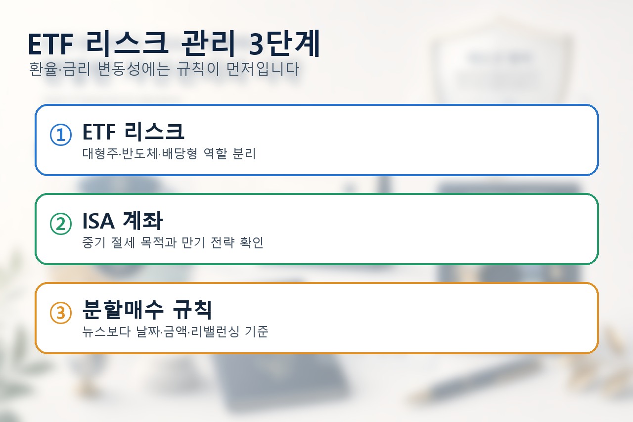 ISA 연금 계좌 ETF 리스크 관리 투자 체크리스트 이미지