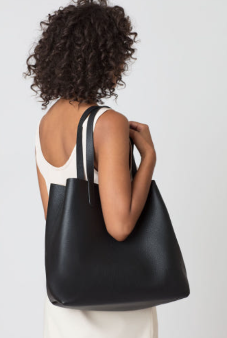 쿠야나 - 클래식 스트럭쳐 레더 쇼퍼백