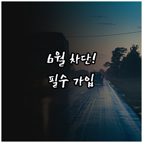 유상운송보험 미가입시 6월부터 배달 ..