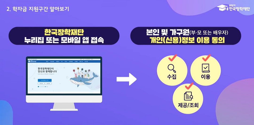 2026 국가장학금 가구원 정보제공