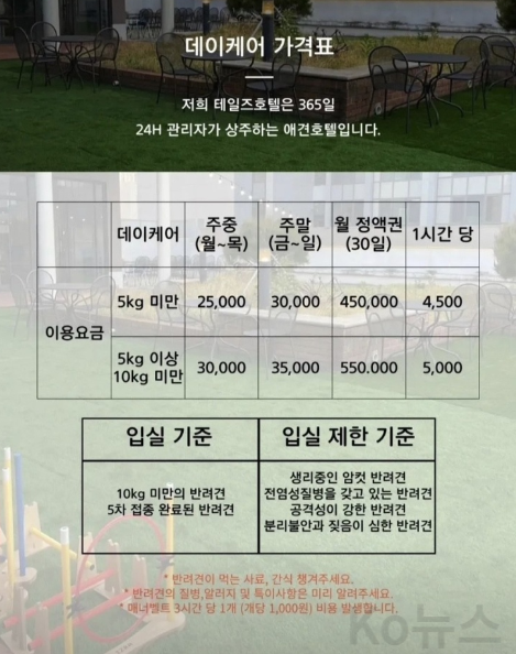 테일즈-애견호텔-가격표