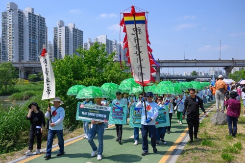 중랑장미축제 가는길